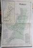 Hampshire County Massachusetts 1873 F.W. Beers Complete Atlas 35 Township Maps