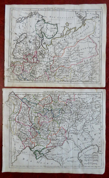 Russian Empire Muscovy Finland Ukraine Baltic States Poland 1806 two sheet map