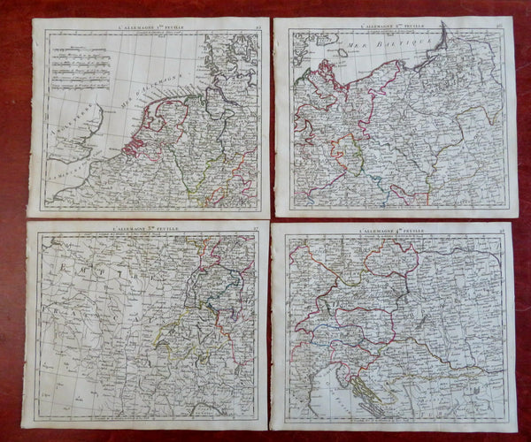 Germany Holy Roman Empire Napoleonic Europe 1806 Desray four sheet map