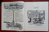 Art Nouveau Dairy Farming Milk Maid Aviation cars 1910 Life Magazine period ads