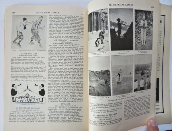 Great Zeppelin dirigible cover 1925 St. Nicholas Magazine Riddles cart ...