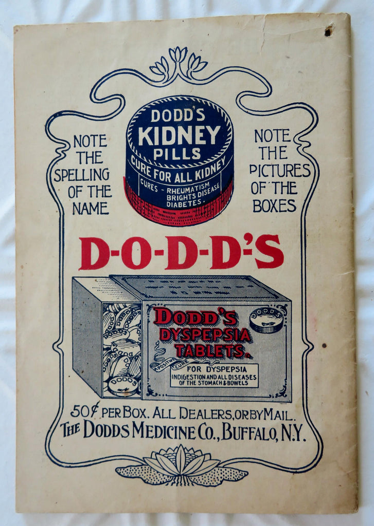 Dodd's Kidney Pills Patent Medicine 1905 Almanac pictorial promotional booklet