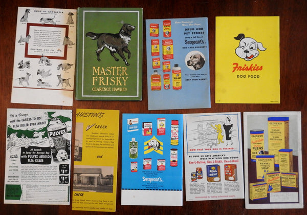 Dog Ownership Lot of Nine 20th Century American Pamphlets Training Advertising