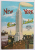 New York city Illustrated Zeppelin Aerial Views 1932 Souvenir Street Scenes