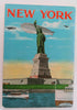 New York city Illustrated Zeppelin Aerial Views 1932 Souvenir Street Scenes