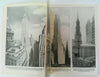 New York city Illustrated Zeppelin Aerial Views 1932 Souvenir Street Scenes