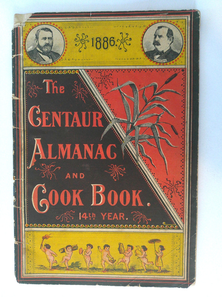 Castoria Patent Medicine Promotional Almanac Calendar Zodiac 1885 Presidents