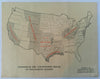 American Petroleum Institute 1934 Industrial promo pictorial diagram w/ U.S. Map