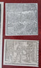 Battle Combat Warfare Mountain Bandits Musicians 1598 Munster lot x 7 engravings