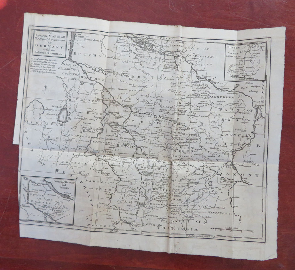 German War map 1761 magaz. Mississippi River description Society of Quakers