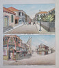 Japan Ethnic Views & Costume Prints Street Scenes 1886 Lot x 6 color prints