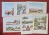 India Ethnic Views & Costume Prints Street Scenes 1886 Lot x 6 prints