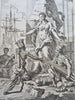 Allegorical Frontispiece Peace Prussian Victory c. 1760's engraved print