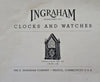 Ingraham Clocks & Watches American Watchmaker Catalog 1938 pictorial booklet