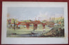 New Harlem Bridge Manhattan New York City 1868 Valentine color lithographed view