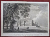 Windsor Castle Southeast View British Royal Palace c. 1780's engraved print