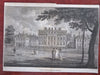 Buckingham Palace British Royal Residence U.K. c. 1790's engraved print