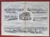 Richmond Map Iron Clad Ship 1862 Richmond VA map Harper's Civil War