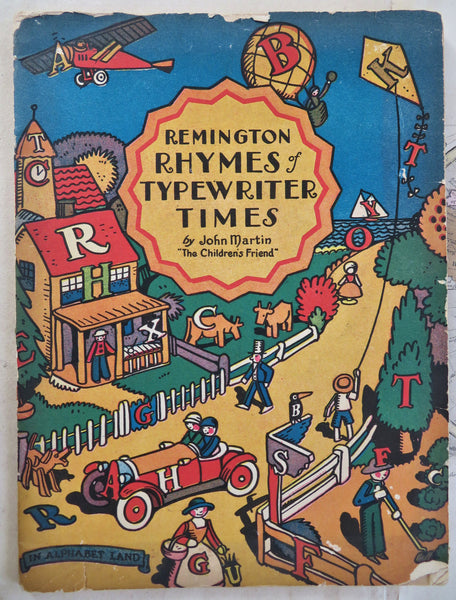 Remington Typewriter Children's Rhymes c. 1920's pictorial reading primer promo