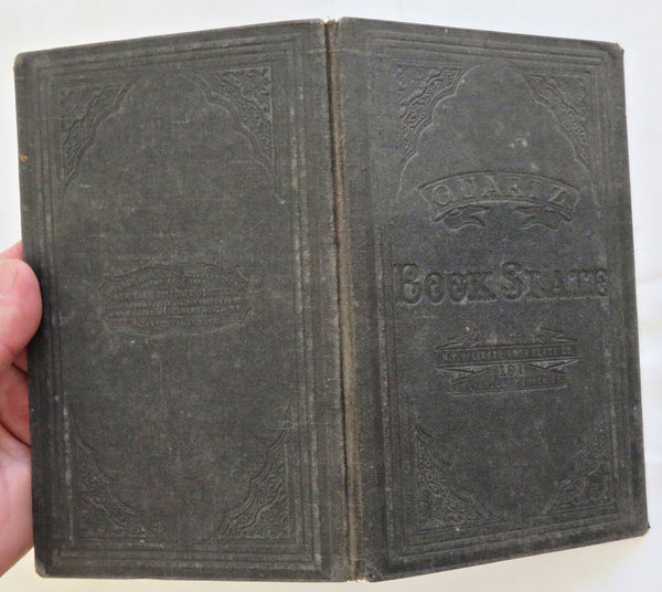 Slate Book School Writing Supplies 1867 antique juvenile writing book