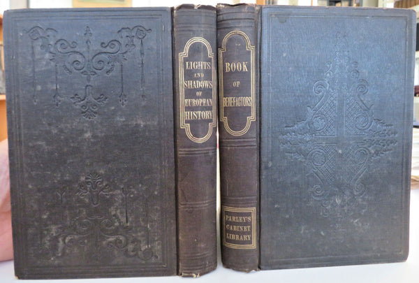 Samuel Goodrich Juvenile Books European & American History 1844 Lot x 2 books