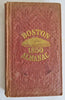 Boston Almanac 1850 Period Advertising City & Business Directory w/ notations