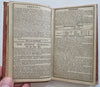 Boston Almanac 1850 Period Advertising City & Business Directory w/ notations