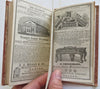 Boston Almanac 1850 Period Advertising City & Business Directory w/ notations