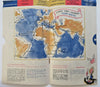 Air France Flight Travel Guide Regulations Trunk Routes Map c. 1947 souvenir