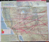 American Airlines System Map 1960 Pictorial Air Travel Brochure w/ maps