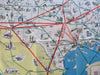 American Airlines Flagship Routes c.1945 Cartoon Pictorial Map Flight Routes map