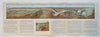 Niagara Gorge Railroad Tourist c. 1890s promo brochure panoramic birds eye view