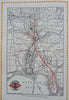 Florida Land of Sunshine Tourist book 1930 Illinois Central Railroad route maps