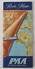 Pan American Airlines System Route Maps Flight Paths c. 1950 tourist brochure