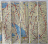 American Airlines System Route Maps Flight Paths World's Fair c. 1939 brochure