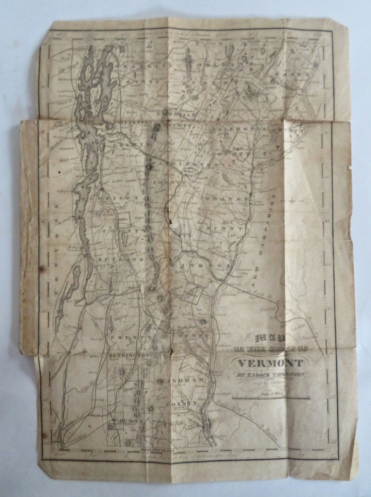 Vermont State Government Directory Rules Senate & House 1853 book w/ map