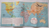 TWA Trans World Airlines 1958 Flight system route brochure worldwide maps