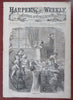 Abe Lincoln Christmas Feast Harper's Civil War newspaper 1864 Dec complete issue