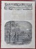 Abe Lincoln Rally to the Flag Harper's Civil War newspaper 1864 complete issue