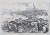 Winslow Homer 1864 Nast Grant Wagon Train Scene Harper's Civil War newspaper