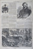 Winslow Homer 1864 Nast Grant Wagon Train Scene Harper's Civil War newspaper