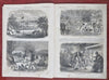 Winslow Homer 1864 Nast Grant Wagon Train Scene Harper's Civil War newspaper