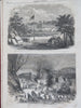 Winslow Homer 1864 Nast Grant Wagon Train Scene Harper's Civil War newspaper