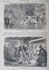 Winslow Homer 1864 Nast Grant Wagon Train Scene Harper's Civil War newspaper