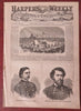 LIncoln & Secretaries full pg. Spottsylvania 1864 Harper's Civil War nwsppr.