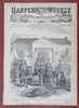 Compromise w/ South Sherman Farragut fleet Nast 1864 Harper's Civil War nwsppr.