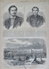 Compromise w/ South Sherman Farragut fleet Nast 1864 Harper's Civil War nwsppr.