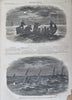 U.S.S. Richmond Mobile AL Naval Warfare 1864 Harper's Civil War newspaper