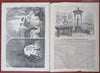 William T. Sherman Equestrian print Navy ships 1864 Harper's Civil War newspaper