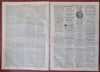 Fort Sumter Defenders Major Anderson Harper's Civil War 1861 complete newspaper